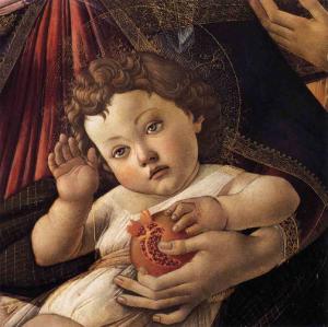Madonna of the Pomegranate (detail) c.1487