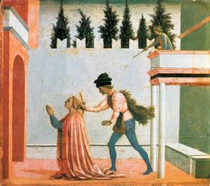 Martyrdom of St Lucy (predella 5) c. 1445