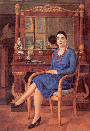 Portrait of Z. D. R. (Lady in Blue) 1927