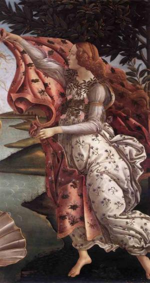 The Birth of Venus (detail) 1485