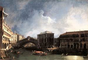 The Grand Canal near the Ponte di Rialto 1725