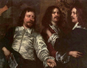 The Painter with Sir Charles Cottrell and Sir Balthasar Gerbier about 1645