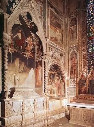 Tomb with fresco of the resurrection of a member of the Bardi family 1340s