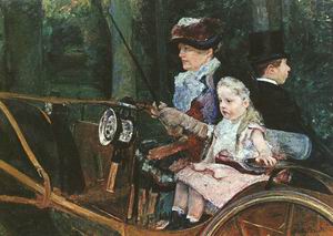 Woman and Child Driving 1879-81