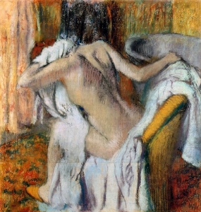 After the Bath Woman Drying Herself 1890-95