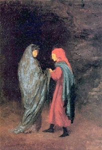 Dante and Virgil at the Entrance to Hell 1857-58