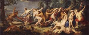 Diana and her Nymphs Surprised by the Fauns