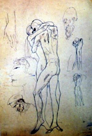 Studies of Couple Embracing and Heads