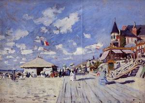 The Boardwalk on the Beach at Trouville 1870