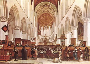 The Interior of the Grote Kerk (St Bavo) at Haarlem 1673