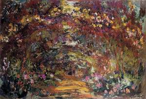 The Path under the Rose Trellises Giverny1 1920-1922