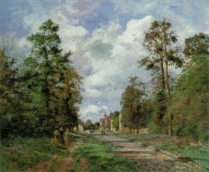 The Road to Louveciennes at the Outskirts of the Forest 1871