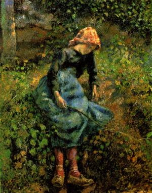 The Shepherdess (Young Peasant Girl with a Stick) 1881