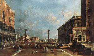 View of Piazzetta San Marco towards the San Giorgio Maggiore 1770s