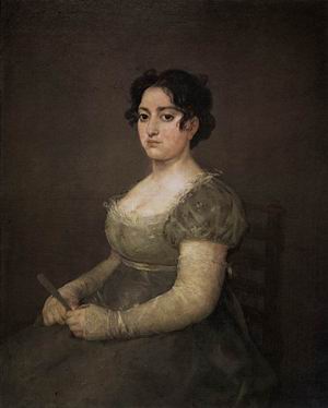Portrait of a Lady with a Fan 1806-07