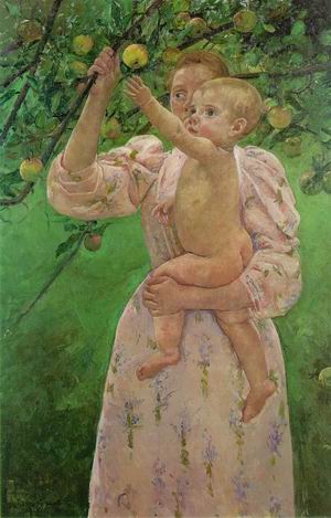 Child Picking a Fruit 1893