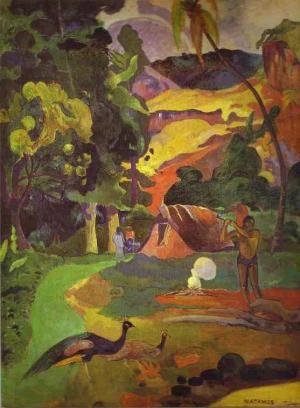 Matamoe(Landscape with Peacocks), 1892