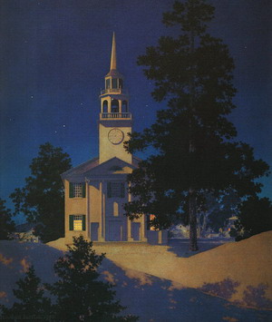 Peaceful Night (Church at Norwich, Vermont) 1950