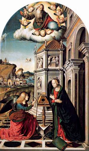 The Annunciation with City by the Sea