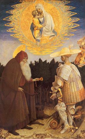 The Virgin &amp; Child with Saints George &amp; Anthony Abbot 1445