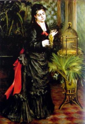 Woman with a Parrot (Henriette Darras), 1871