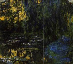 Weeping Willow and Water-Lily Pond (detail) 1916-1919