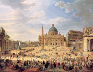 Departure of Duc de Choiseul from the Piazza di St. Pietro 1754