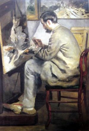 Frederic Bazille at his Easel,1867
