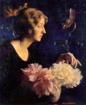 Irene (Lady with Peonies)