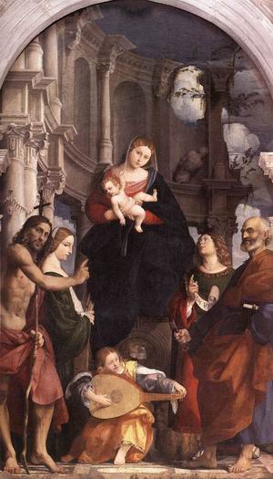 Madonna and Child Enthroned with Saints c. 1525