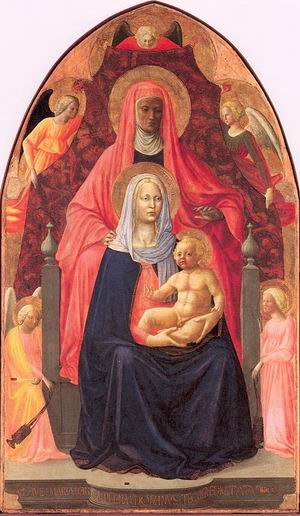 Madonna and Child with Saint Anne 1424-25