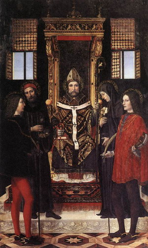 St Ambrose with Saints c. 1514