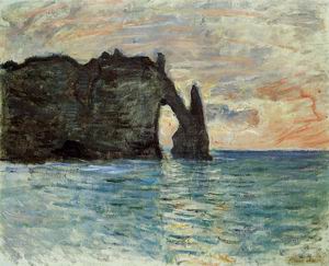 The Cliff at Etretat 1883