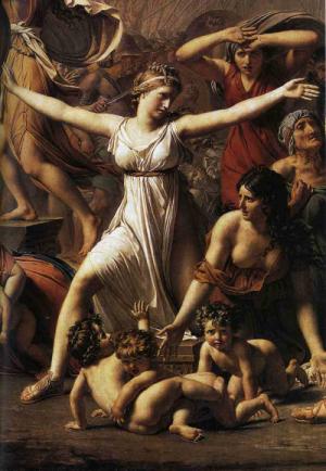 The Intervention of the Sabine Women (detail) 1799