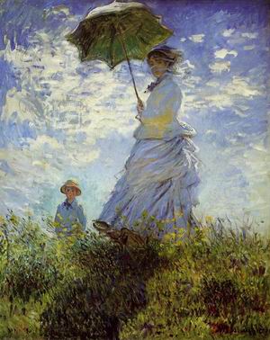 The Walk Woman with a Parasol 1875