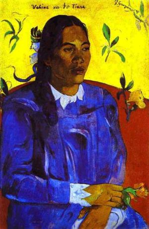 Vahine no te tiare(Woman with a Flower),1891