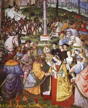 Aeneas Piccolomini Introduces Eleonora of Portugal to Frederick III 1502-08