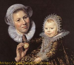 Catharina Hooft with her Nurse (detail) 1619-20