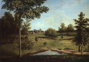 Landscape Looking Towards Sellers Hall from Mill Bank, 1818