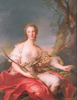 Madame Bouret as Diana 1745