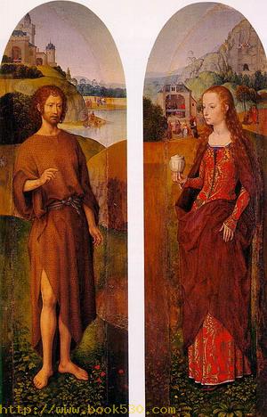 Outer wings of a triptych (St. John the Baptist and Mary Magdalen)