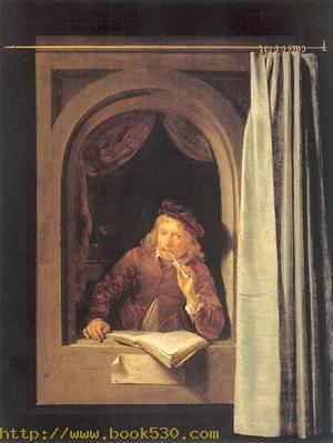 Painter with Pipe and Book 1645