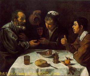 Peasants at the Table (El Almuerzo) c. 1620