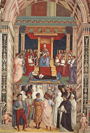 Pope Aeneas Piccolomini Canonizes Catherine of Siena 1502-08