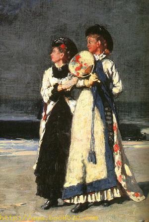 Promenade on the Beach (detail) 1880