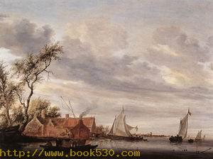 River Scene with Farmstead 1647