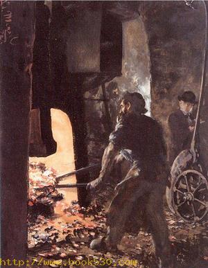 Self-Portrait with Worker near the Steam-hammer 1872