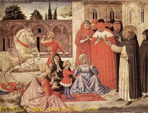 St Dominic Reuscitates Napoleone Orsini 1461