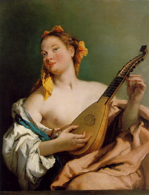 Woman with a Mandolin c. 1755-60