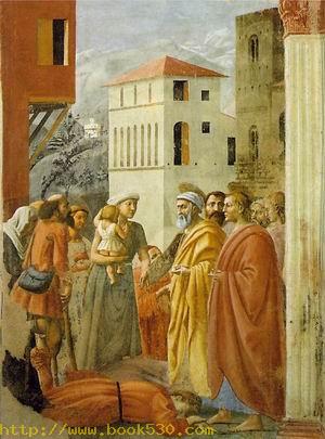 Saint Peter Distributing Alms and the Death of Ananias 1425-26